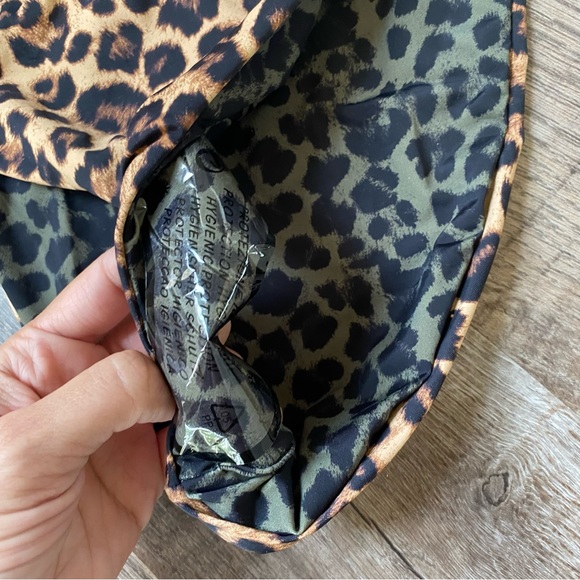 Good American Women Perfect Bikini Triangle - Leopard & Black Bottoms -New W/Tag - Picture 3 of 13